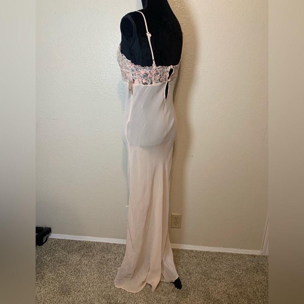 NWT Intimately Free People Midnight Magic Maxi Slip Dress Pink Beaded Medium - Picture 8 of 16